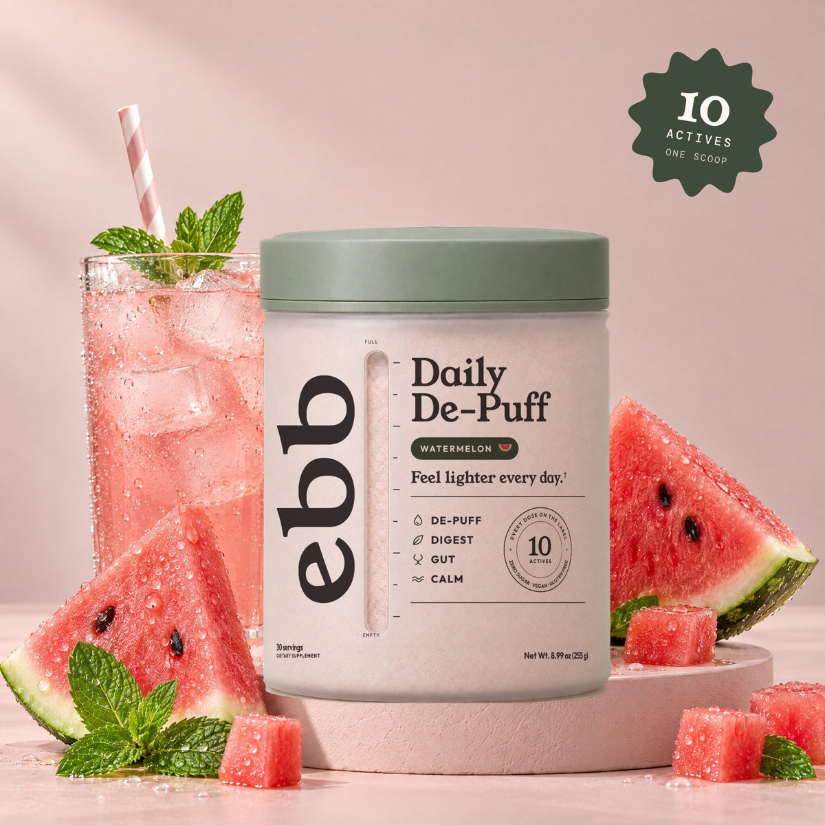 Ebb Daily De-Puff, Watermelon